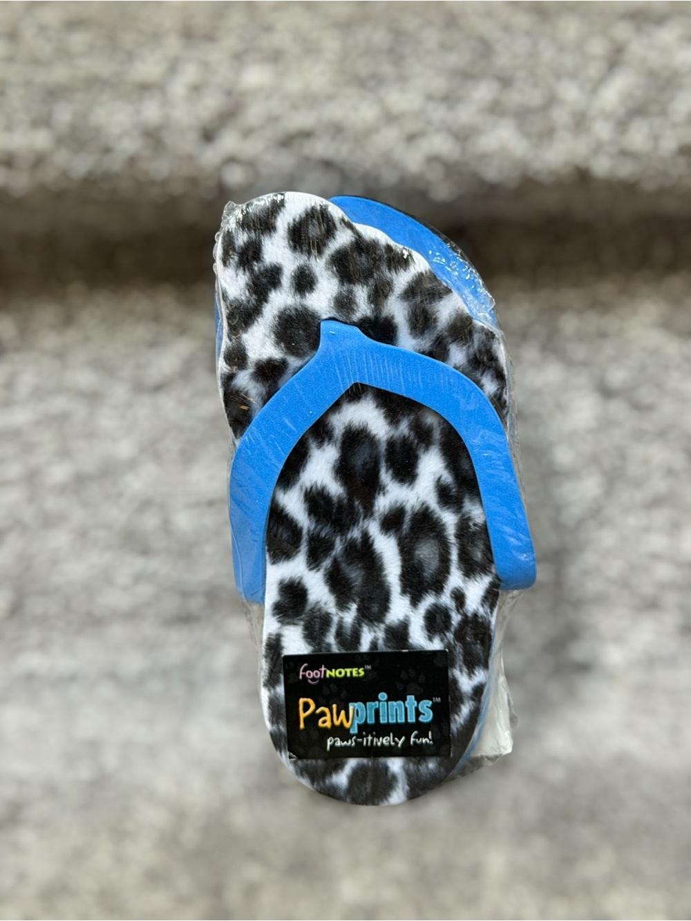 NEW Y2K FootNotes Pawprints Flip Flop Notepad Leopard Print Novelty Desk Kidcore
